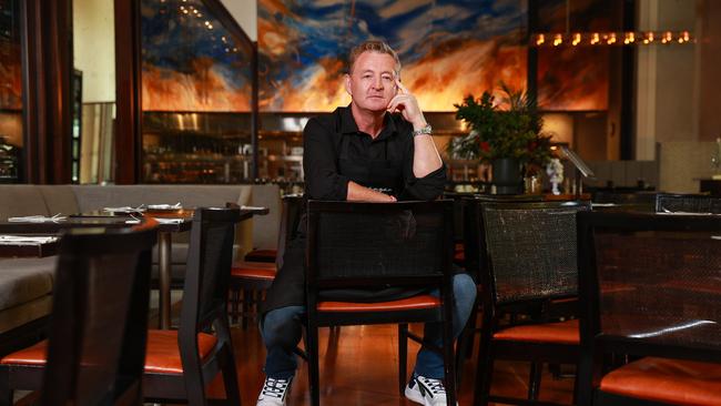 Luke Mangan, owner of Sydney restaurant Glass Brasserie, is holding out hope for his industry’s Covid recovery. Picture: Justin Lloyd