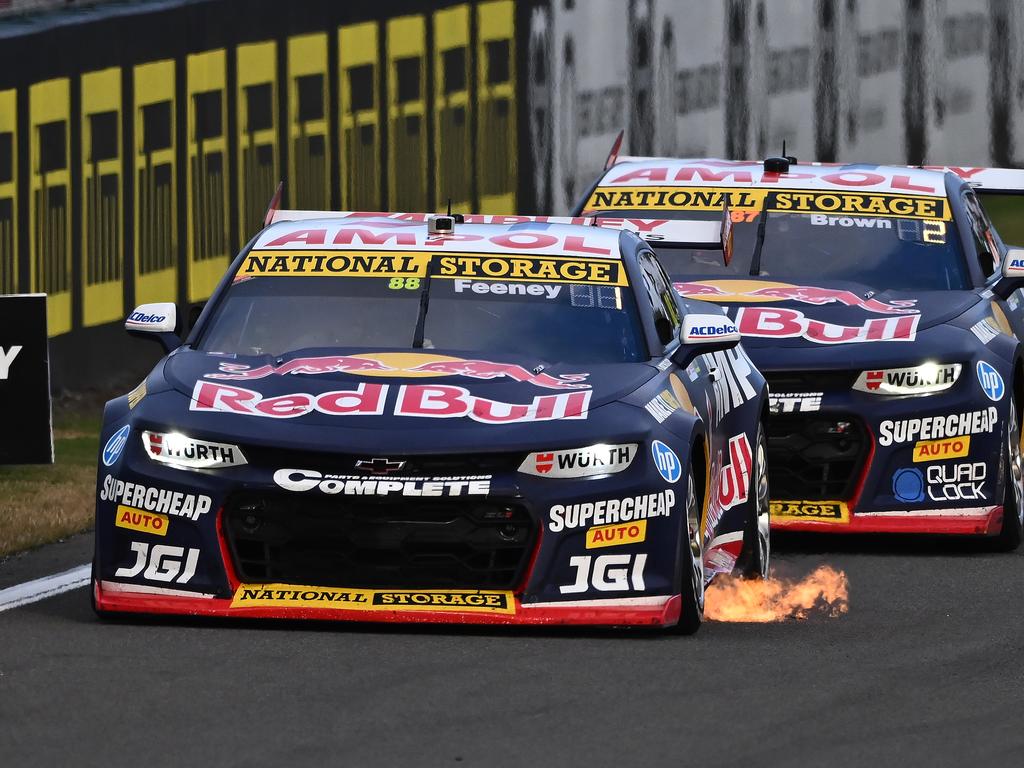 Triple Eight teammates Broc Feeney and Will Brown. Picture Kerry Marshall/Getty Images)