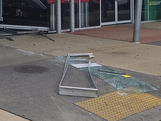 Suspected ram raid at Murrumba Downs TSG on December 27, 2023. Picture: Facebook/Nicole Marie Aldred