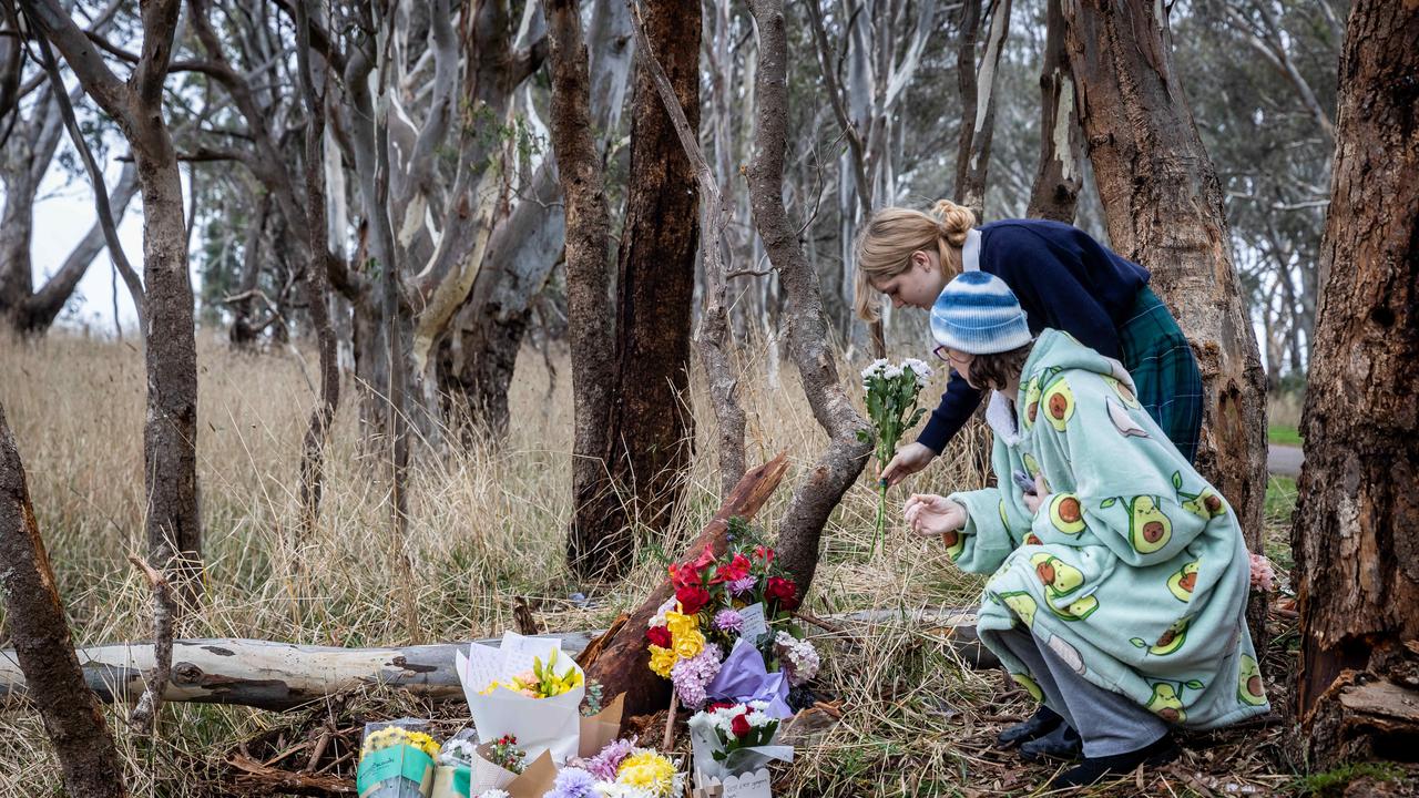 Bochara fatal crash scene where four people were killed in a car accident. Picture: Jake Nowakowski