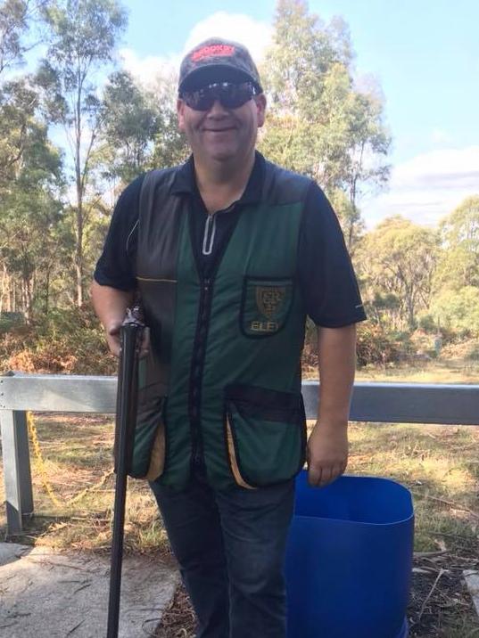 Adam Brooks, former Liberal candidate for the seat of Braddon, at the Fossil Bank Clay Target Club in Sassafras, northwest Tasmania.