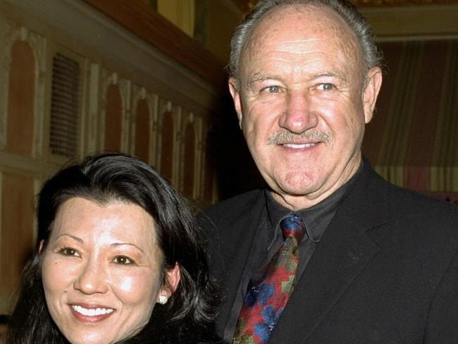 UNITED STATES - CIRCA 2000:  Actor Gene Hackman with wife Betsy Arakawa at the United Celebral Palsy of New York City's 15th annual Champagne Stakes at Etoile restaurant on E. 56th St.  (Photo by Richard Corkery/NY Daily News Archive via Getty Images)