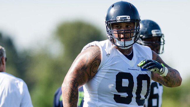 Jesse Williams during his Seattle Seahawks days.