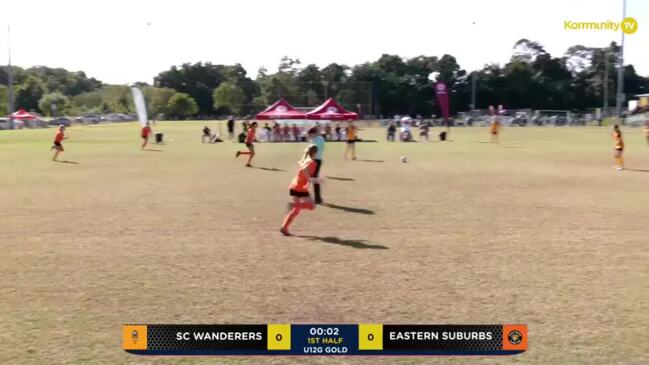 Replay: Sunshine Coast Wanderers v Eastern Suburbs (U12 girls gold cup) - Football Queensland Junior Cup Day 2