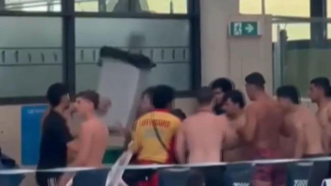 A lifeguard was allegedly bashed while on duty at the Casey Aquatic Recreation Centre in Narre Warren. Picture: 9 News