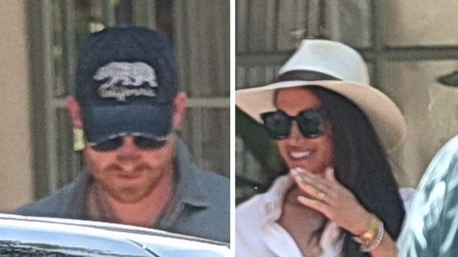 Prince Harry and Meghan Markle in Santa Barbara. Picture: BackGrid