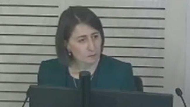 Berejiklian at ICAC last October.