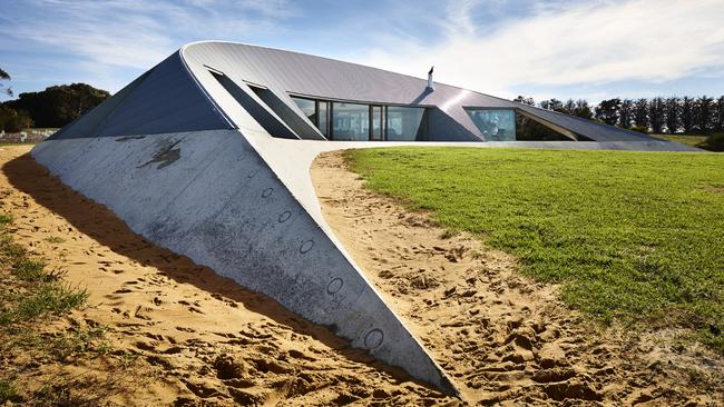 House or spaceship? Sand Dune House in Inverloch may just be a bit of both. Picture: Foxtel