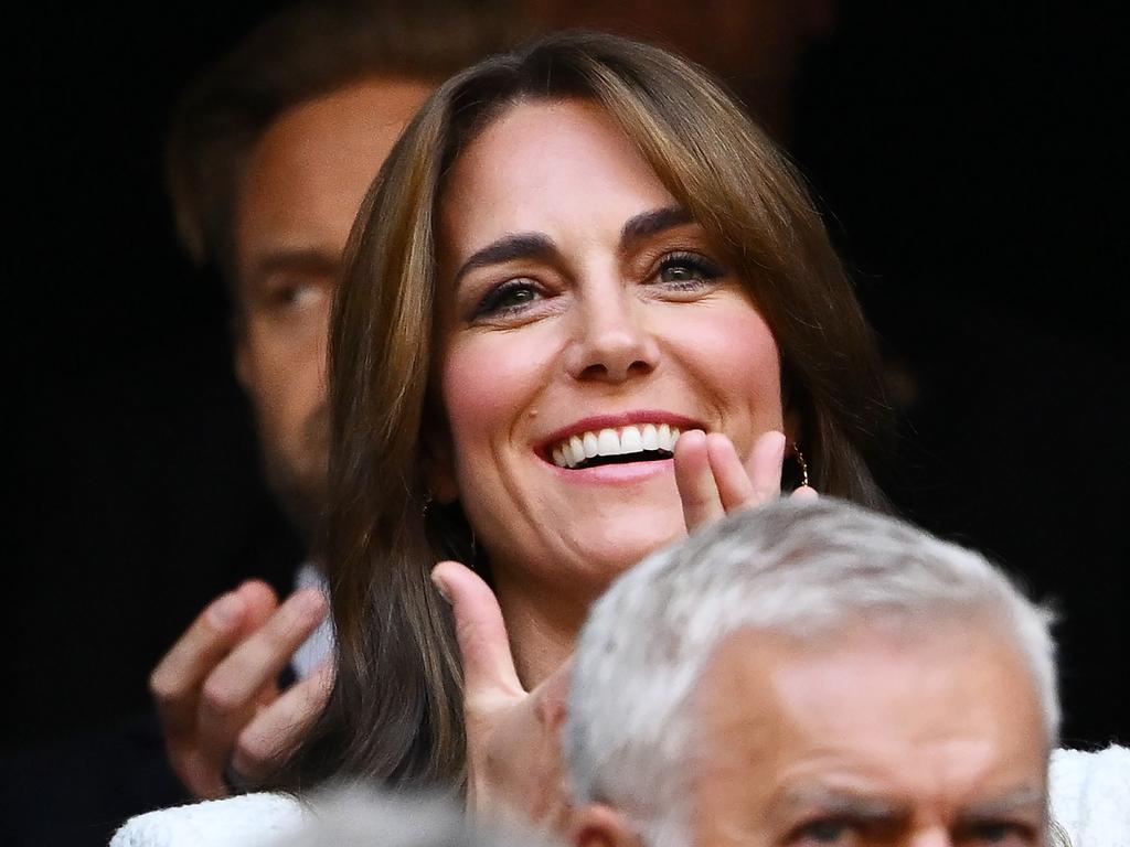 The Princess of Wales looks radiant as she watches England play Fiji. Picture: Getty Images