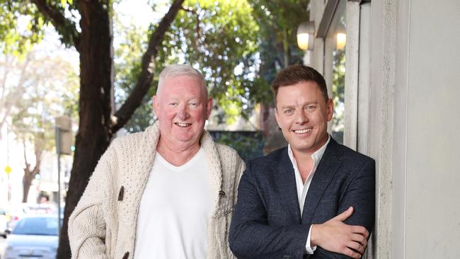 Dr Peter Brown with radio personality Ben Fordham. Picture: Richard Dobson