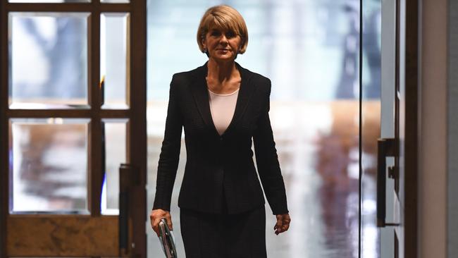 Foreign Minister Julie Bishop earned Malcolm Turnbull’s vote in the first round of the ballot.