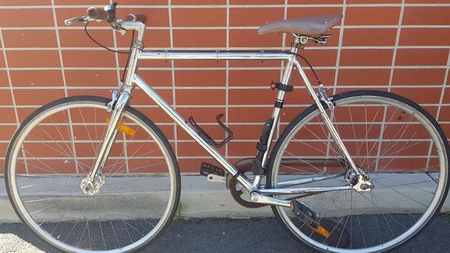 Police are searching of the owner of this bike believing the owner may have stolen and later burnt a car. Picture: SAPOL