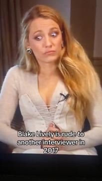 Blake Lively caught 'terrorising' another journalist during interview