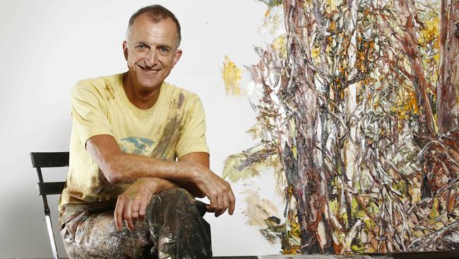 Archibald-winning artist Nicholas Harding in his Camperdown studio. Picture: John Appleyard