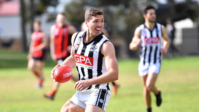 Falcons forward Liam Davis is a handful for opposition defenders. Picture: AAP/Keryn Stevens