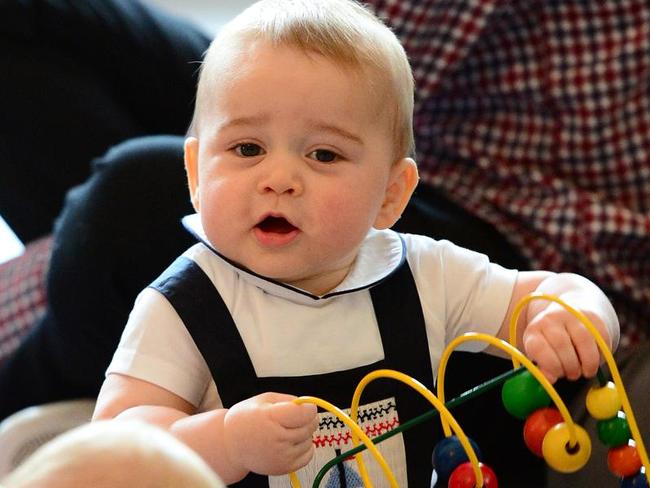 Big brother ... Prince George at Plunkett's Parent's Group at Government House in Wellington, New Zealand. Photo: James Whatling-Pool/Getty Images