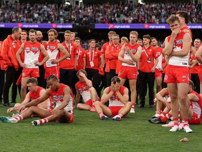 MELBOURNE, AUSTRALIA - SEPTEMBER 28:  during the AFL Grand Final match between Sydney Swans and Brisbane Lions at Melbourne Cricket Ground, on September 28, 2024, in Melbourne, Australia. (Photo by Robert Cianflone/AFL Photos via Getty Images)