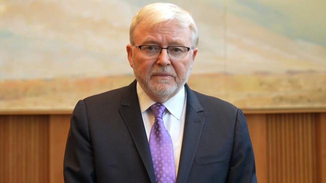 Former prime minister and US ambassador Kevin Rudd.