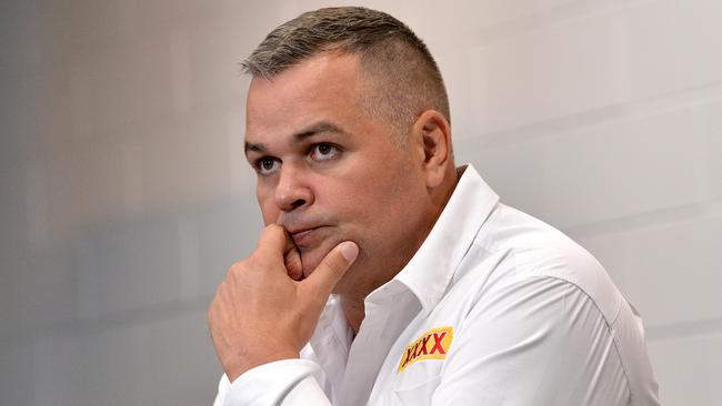 Broncos coach Anthony Seibold is running out of options. Picture: Bradley Kanaris/Getty Images