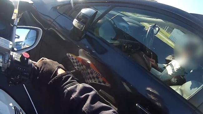 Drivers caught using their mobile phone behind the wheel could soon cop a $1,000 fine. Picture: Queensland Police Service