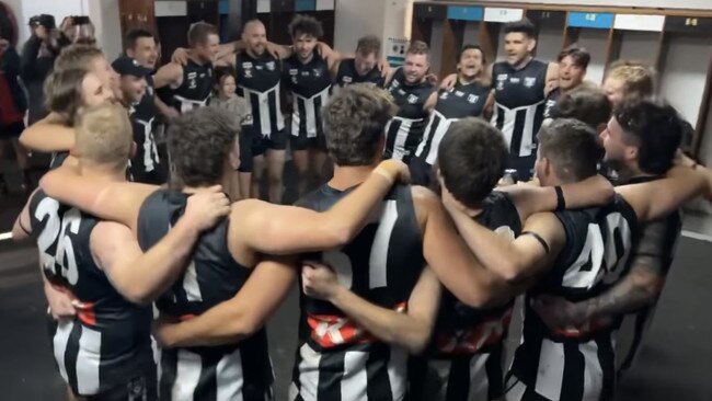 Maryborough Rovers celebrate a win this year. Picture: Rachael Raven.