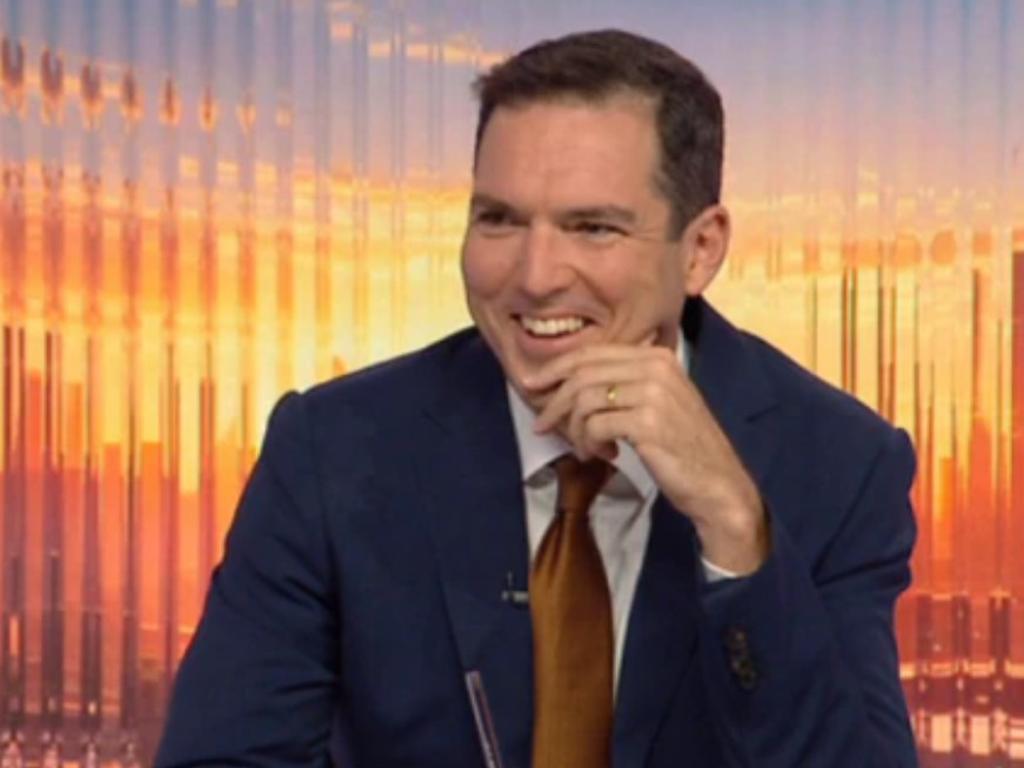 Sky News Australia First Edition co-host Peter Stefanovic couldn’t contain his laughter.