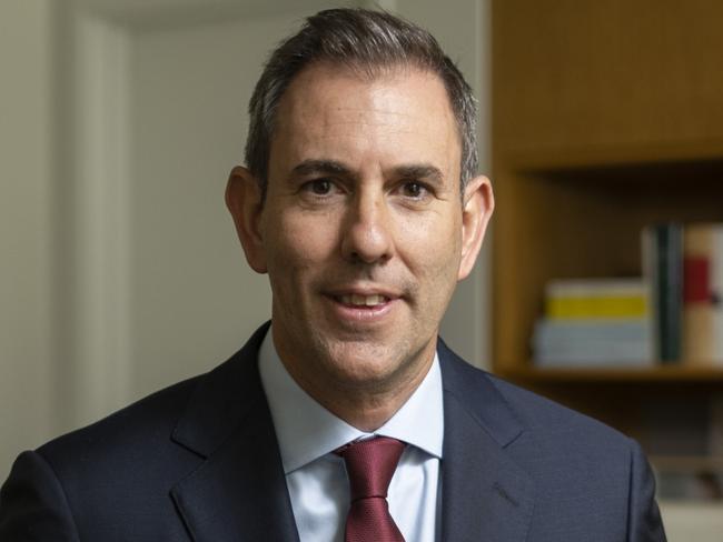 ***EMBARGOED***SPEAK TO NICHOLAS EAGAR BEFORE PUBLISHING***  CANBERRA, AUSTRALIA - APRIL 24: Treasurer Jim Chalmers in his office at at Parliament House Canberra. Picture: NCA NewsWire / Martin Ollman