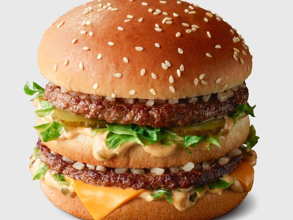 Big Macs are the same price but have been going down in weight over the last few years, according to Mr Lucas. Picture: McDonald's