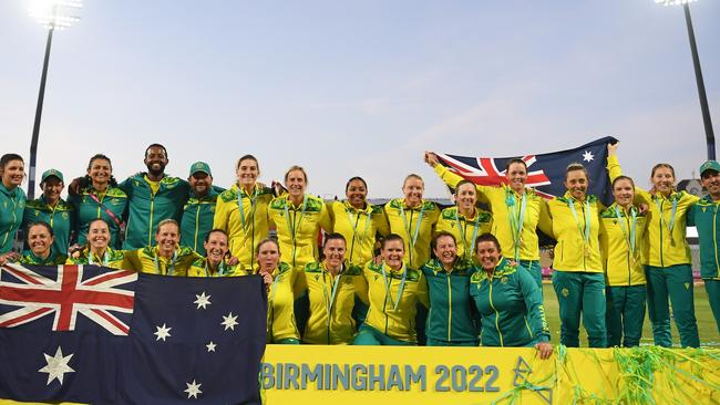 Team Australia won gold at 2022 a Commonwealth Games (Photo by Alex Davidson/Getty Images)