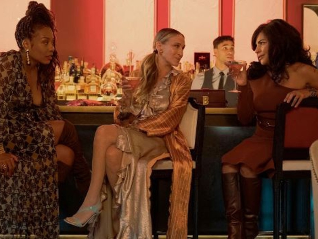 Karen Pittman, Sarah Jessica Parker and Sarita Choudhury in And Just Like That … season two. Picture: Max