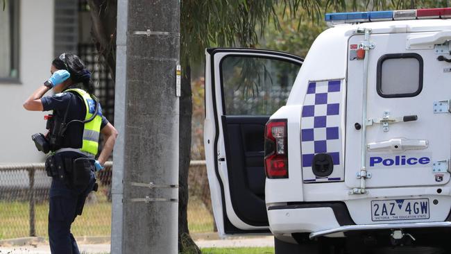 Police at scene. Picture: Mark Wilson.