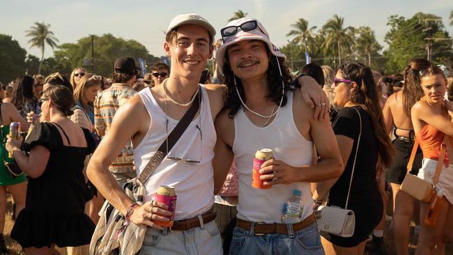 Callum and Darrell at BASSINTHEGRASS 2023. Picture: Pema Tamang Pakhrin