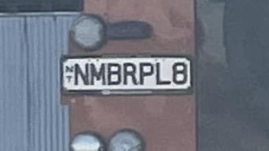 NT funny number plate, NMBRPL8. Picture: Facebook / Carlena Gaske