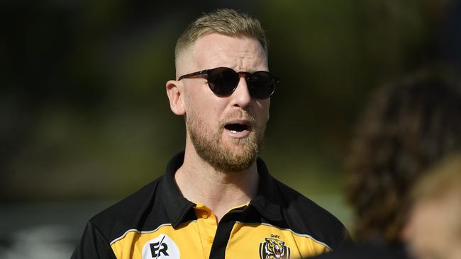 South Mornington coach Chris Baker. Picture: Andrew Batsch