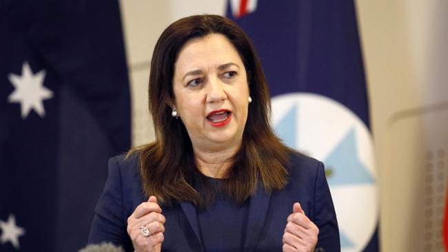 Queensland Premier Annastacia Palaszczuk has fired back at the federal government. Picture: NCA NewsWire/Tertius Pickard