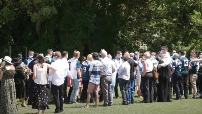 Edward "Eddie" Allen has been remembered in an emotional funeral service in Lismore.