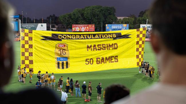 Gold Coast Suns v Hawthorn AFL match at TIO Stadium. Picture: Pema Tamang Pakhrin
