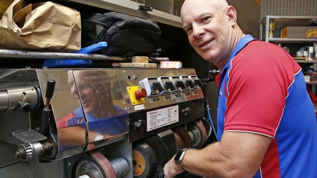 Steve "the shoeman" Whittard loves his job and turned his passion for a centuries-old craft into a multi-franchise business. Picture: Tertius Pickard