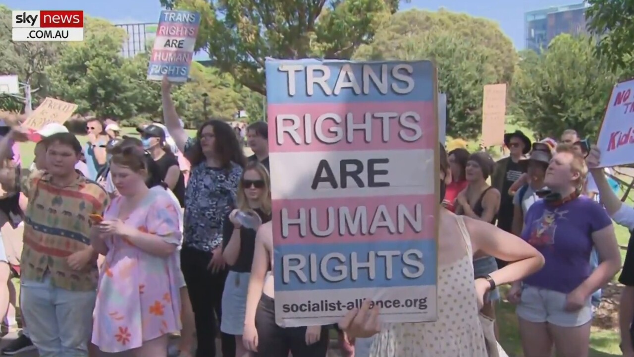 Protesters ‘a little bit hostile’ at Kellie-Jay Keen’s Let Women Speak rally in Sydney