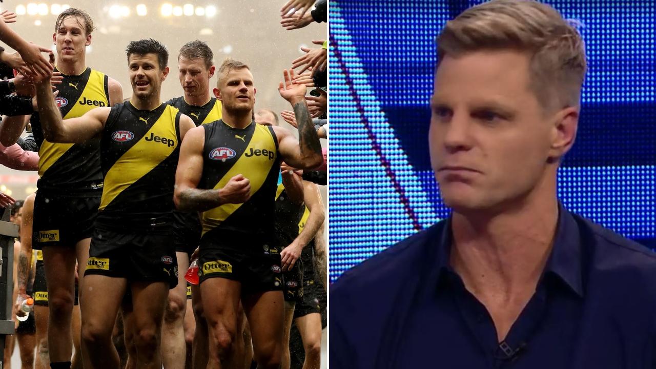 Nick Riewoldt believes Richmond is "perfectly placed" to win the AFL premiership.