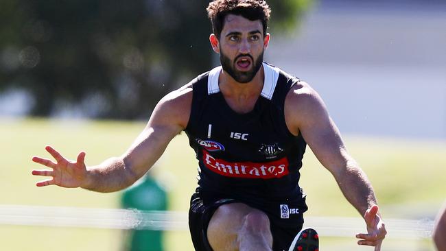 Alex Fasolo has done extra goalkicking practice at training this week. Picture: Michael Klein