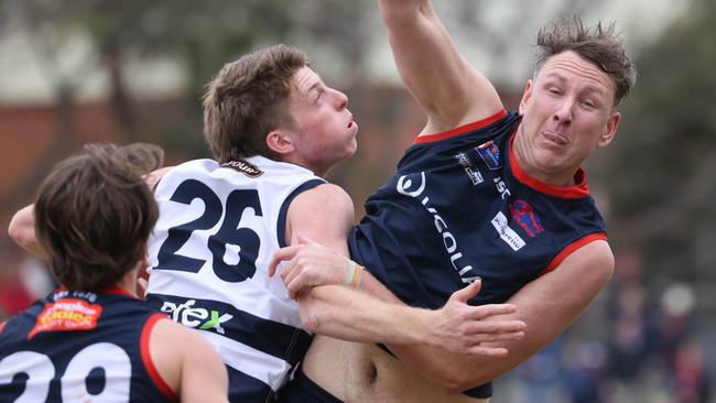 Norwood’s Sam Baulderstone will retire from the SANFL after this weekend. Picture: Russell Millard