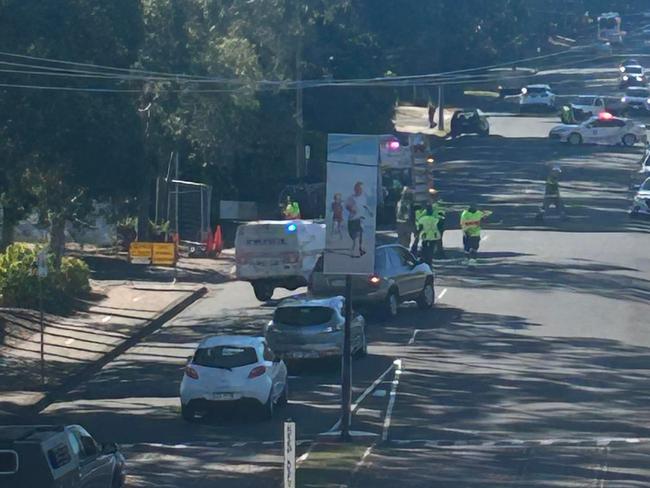 A gas leak has shut down part of the Hervey Bay Esplanade at Scarness.