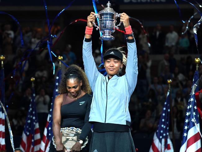 Naomi Osaka became the first Japanese-born tennis player to win a Grand Slam championship. Picture: Timothy A. Clary / AFP