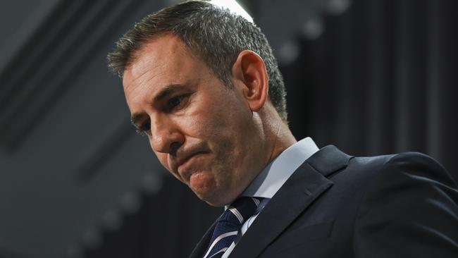 CANBERRA, AUSTRALIA, NewsWire Photos. OCTOBER 19, 2023: Federal Treasurer Jim Chalmers holds a press conference at Parliament House in Canberra. Picture: NCA NewsWire / Martin Ollman