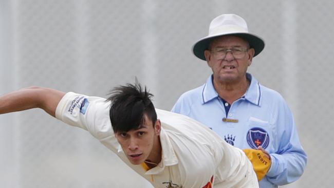 J Maher bowls for Lions. In the 124 year history of Sydney Grade / NSW Premier Cricket, no umpire has officiated more matches than Arthur Watson. Round 14 sees Arthur reach an incredible milestone - he stands in his 750th SCA match.