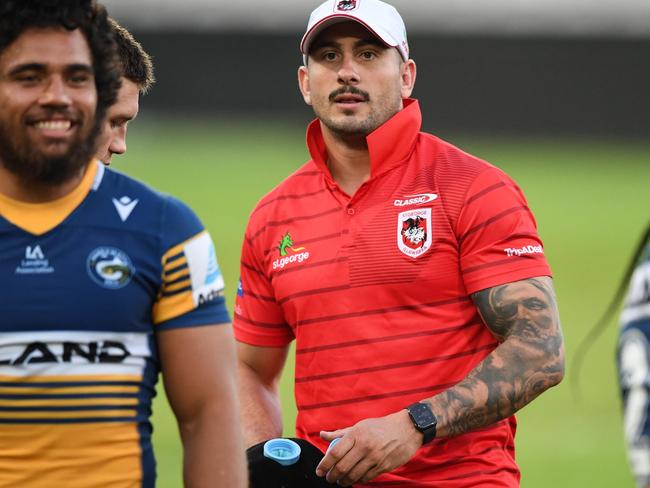 Jack Bird during the Dragons v Eels NRL trial match. Picture: Grant Trouville/NRL Images