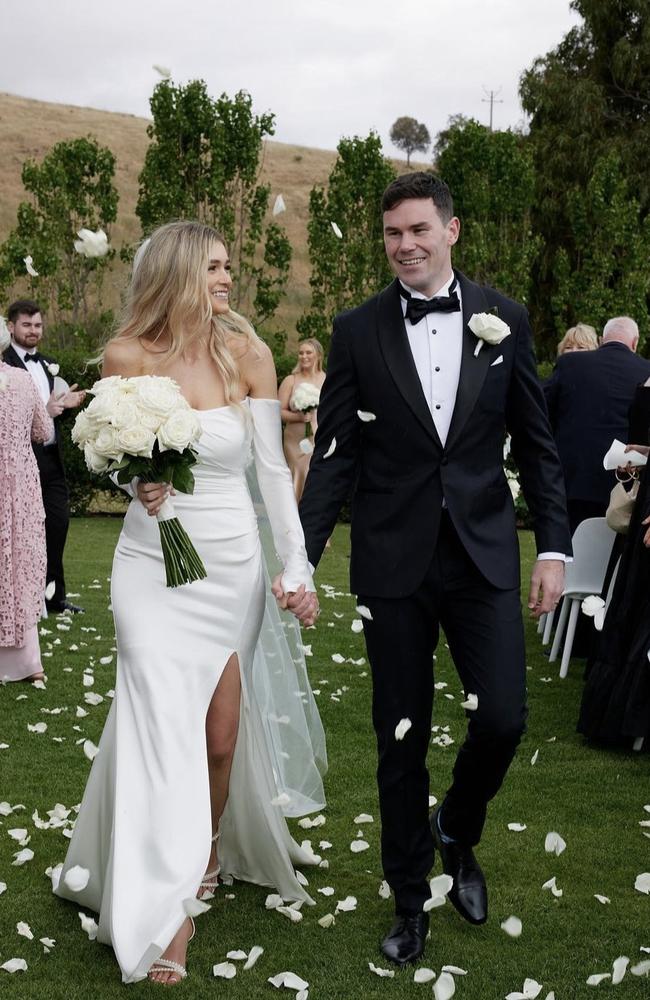 Kirsten and Mitch McGovern on their wedding day.