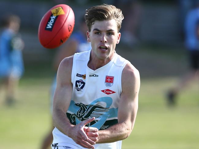 BFNL - Barwon Heads v Geelong Amateur. No 8 Patrick Dowling  for Geelong Amateurs.