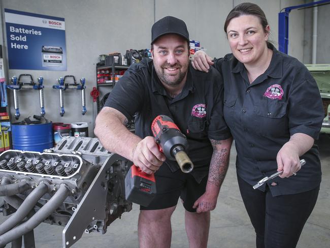 Number 9: Tom Surrey and Kylie Emery from K &amp; T Auto Garage, Somerville. Picture: Wayne Taylor